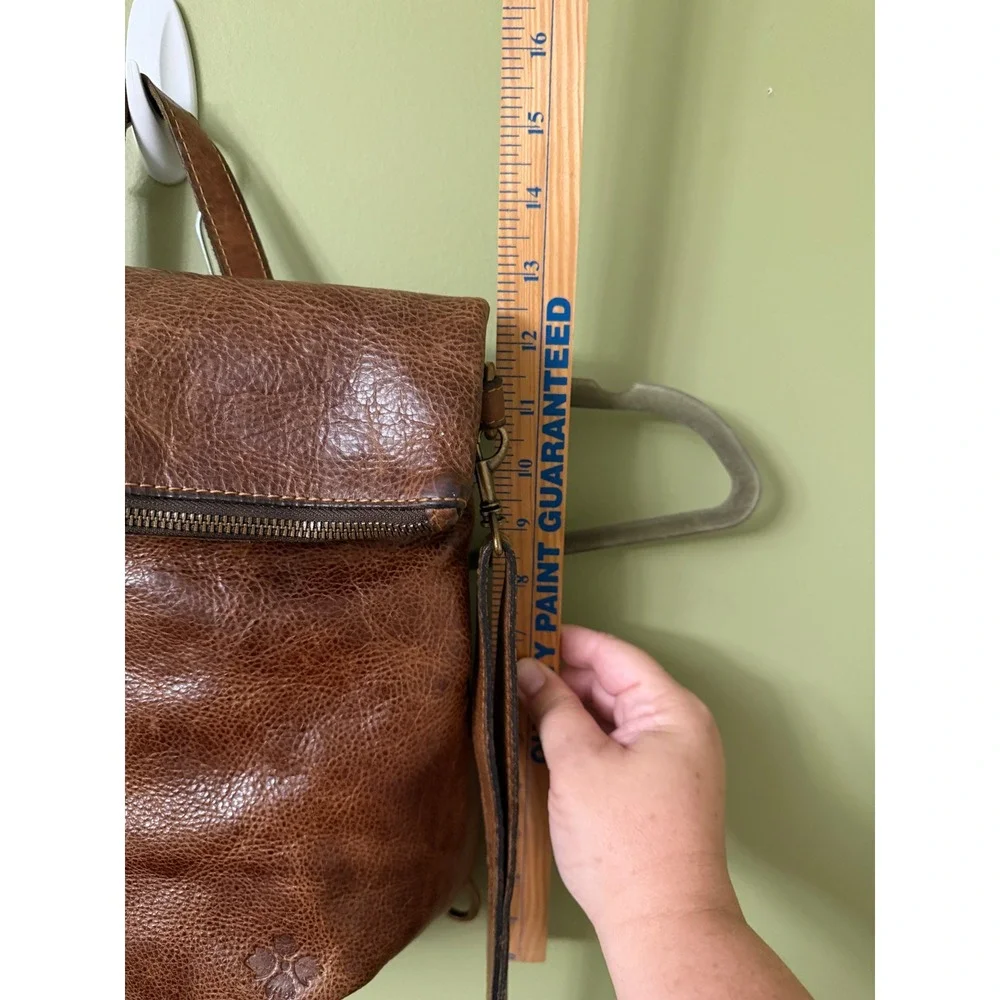 Patricia Nash Luzille Leather Convertible Backpack Crossbody Bag Distressed